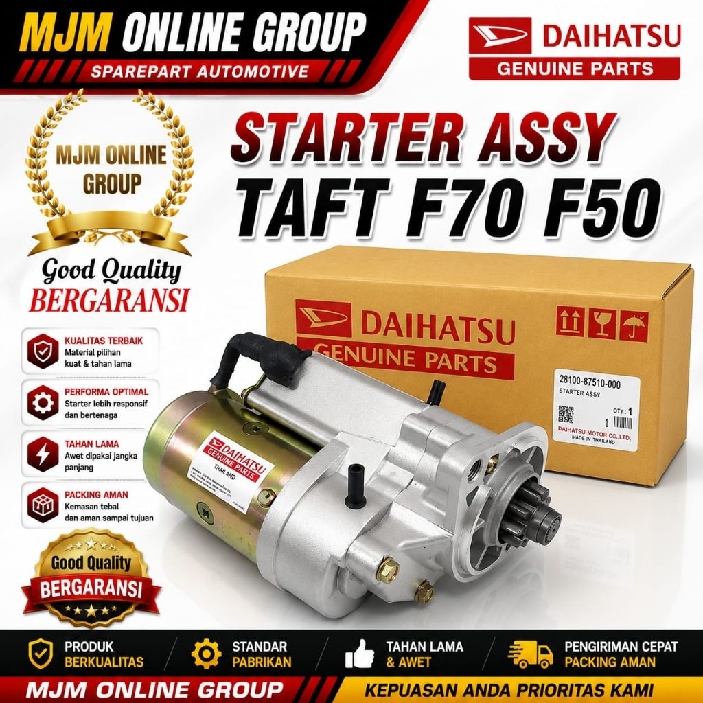 Starter Assy Dinamo Stater Taft GT F70 F50 Berkualitas