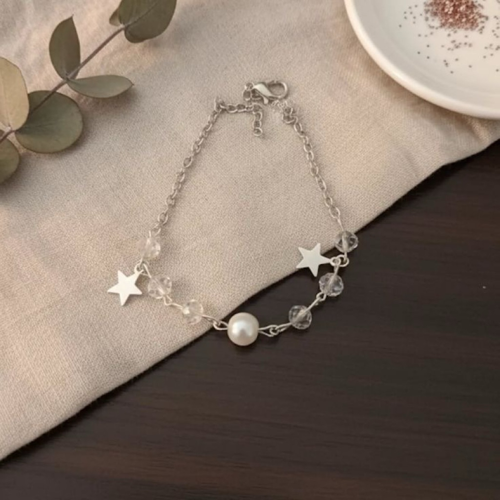 Gelang kristal Ceko / Gelang rantai wanita kristal Ceko