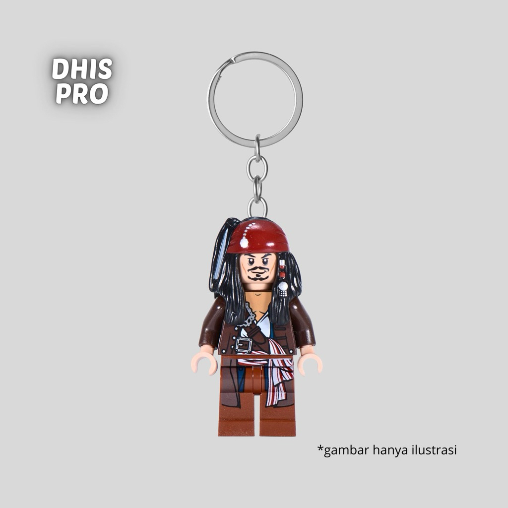 Dhis Project Gantungan Kunci Figure Jack Sparrow Pirates Of The Carribean