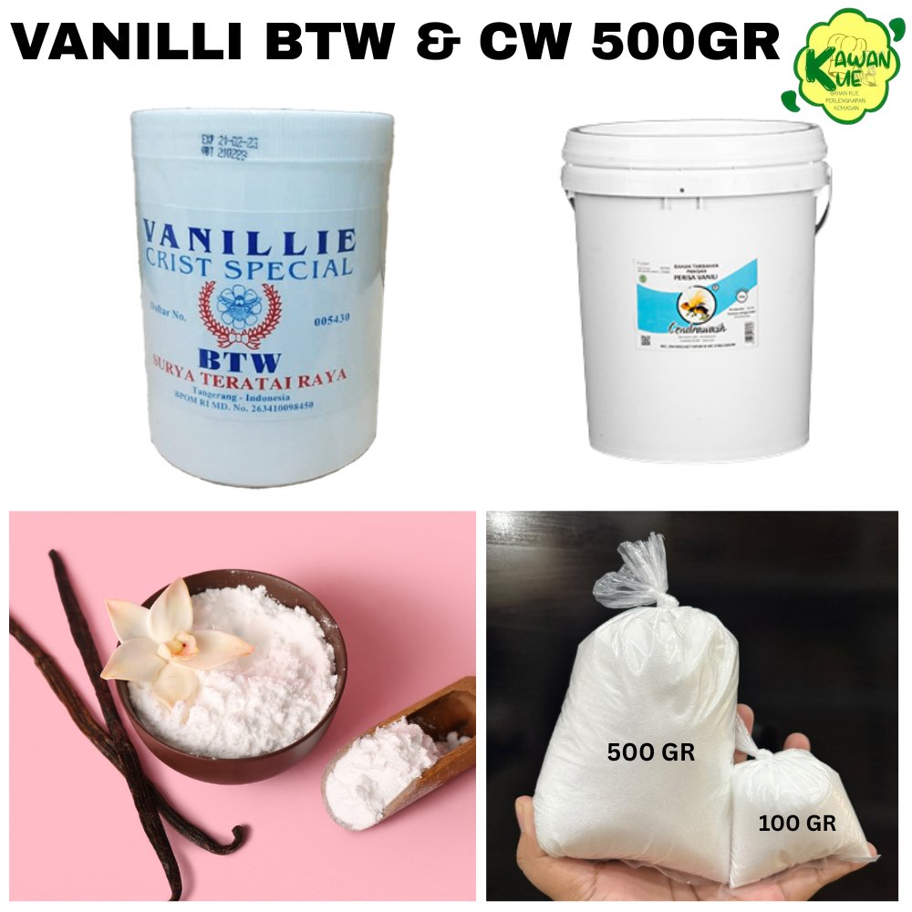 Bubuk Vanili Timbang 500gr - Vanili Bubuk BTW - Vanili Bubuk Cendrawasih