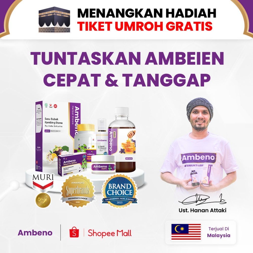 AMBENO Obat Ambeien Herbal Atasi Benjolan Nyeri dan Gatal Saat BAB Atasi Ambeien Dari Luar Dan Dalam