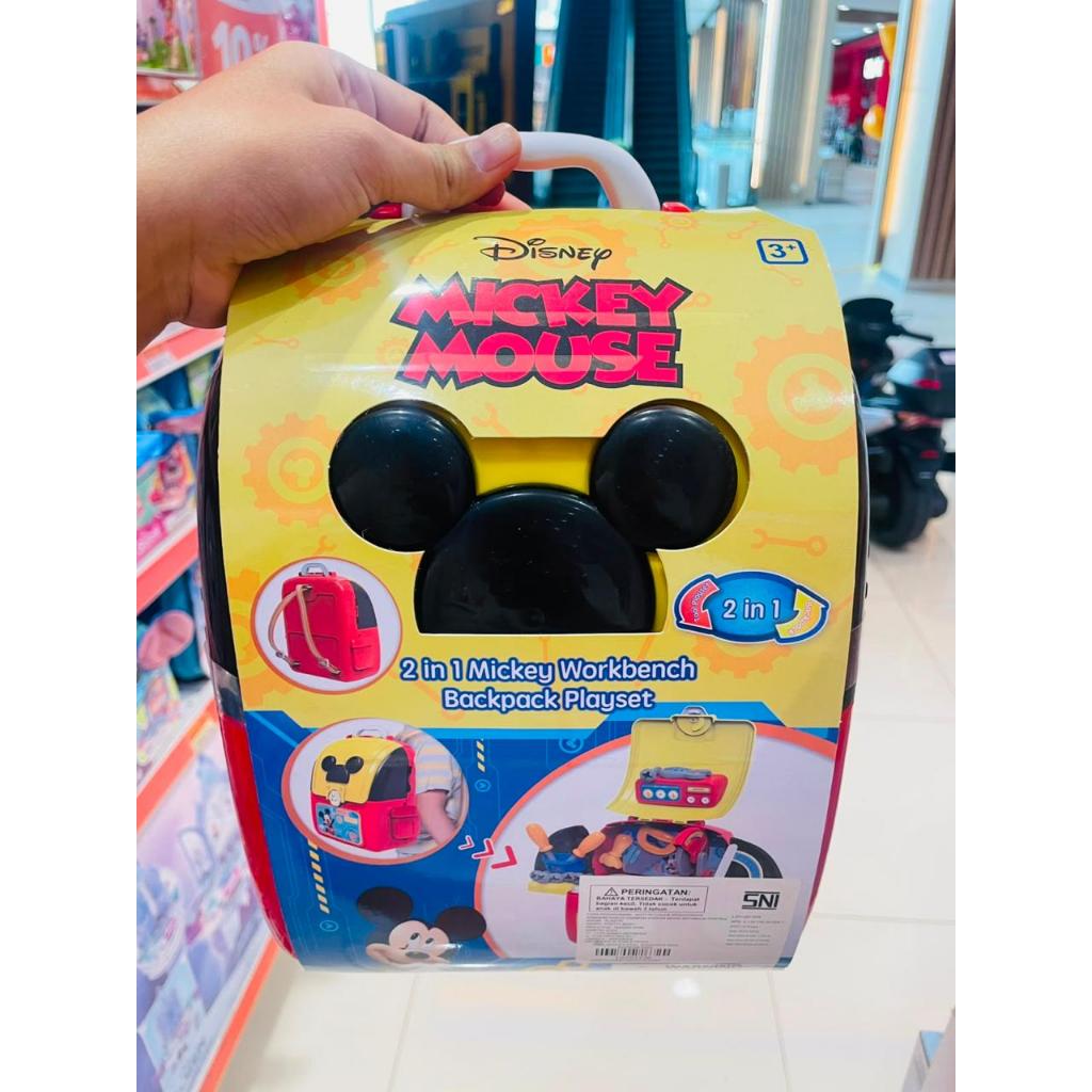 DISNEY MICKEY MOUSE WORKBENCH BACKPACK PLAYSET