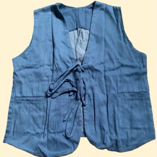preloved vest denim