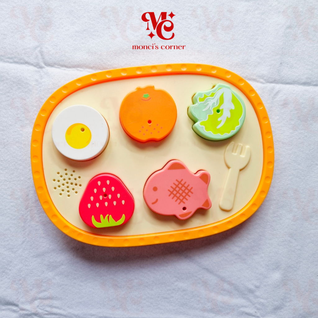 MONCI'S PRELOVED - BENESSE SHIMAJIRO SOUND FOOD PUZZLE | MAINAN PUZZLE BERSUARA | MAINAN EDUKASI PEN