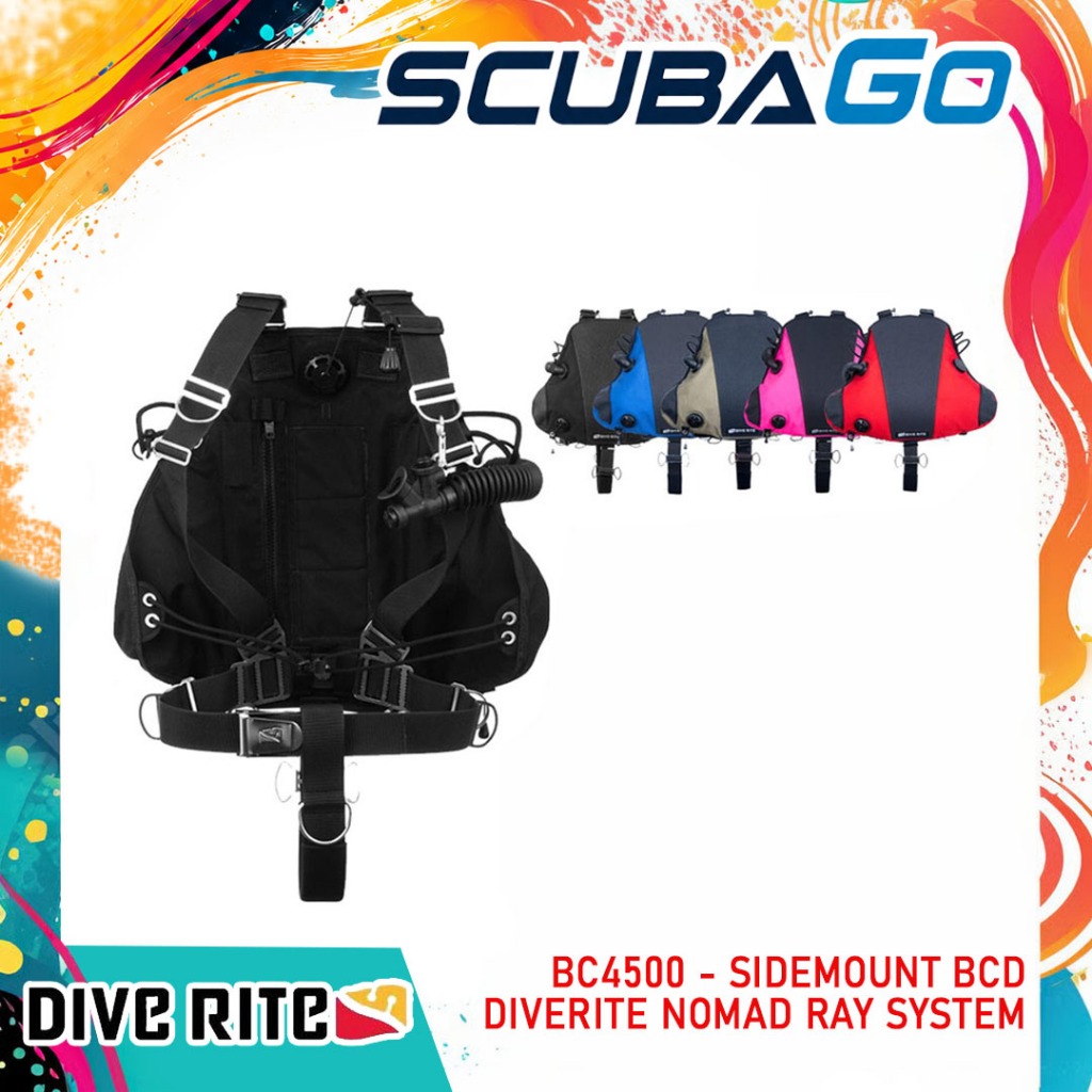 BC4500 Sidemount Technical BCD Diverite Nomad Ray System BC Selam Scuba Diving Dive Rite