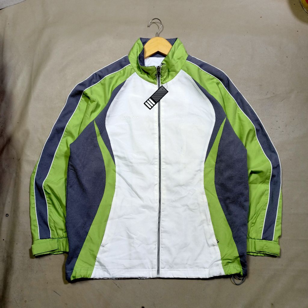 jaket windbreaker track jacket MARCO POLO multi color sz L-XL used verygood