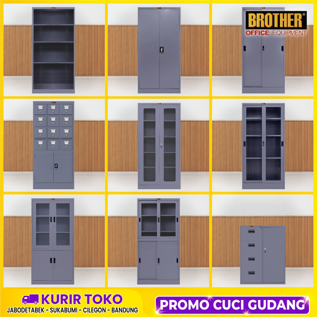 Lemari arsip besi filling cabinet Bersertifikat TKDN BROTHER SERIES
