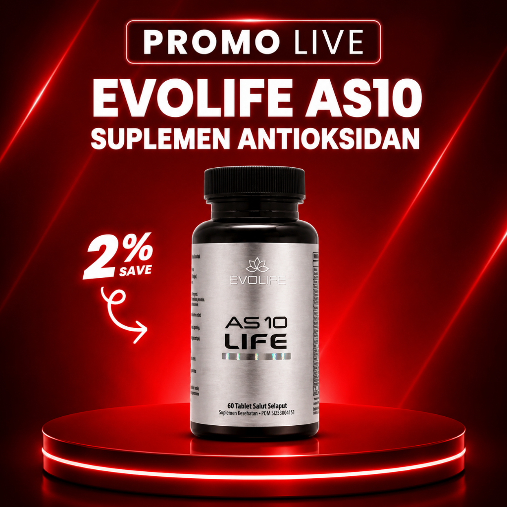 (PROMO LIVE) - EVOLIFE AS10 Suplemen Diabetes BPOM Kontrol Turunkan Gula Darah Suplement Lancarin Pe