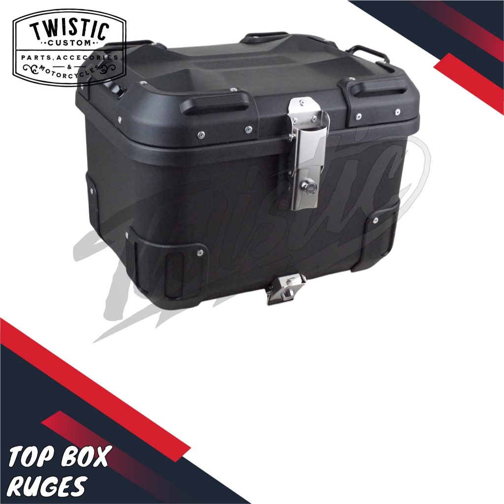 Top Box Pannier Tas Boks Bagasi Box Belakang Ruges 45L 45 Liter Motor Himalayan Scram Guerilla 450 R