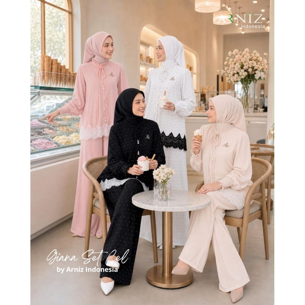 Giana Blouse Set Celana By Arniz Collection Terbaru