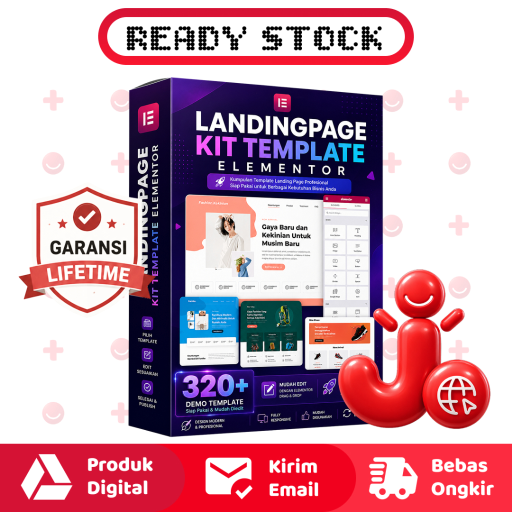 WP LANDINGPAGE KIT LENGKAP - 320+ TEMPLATE ELEMENTOR WORDPRESS - LOAD GAMBAR AKTIF - LIFETIME