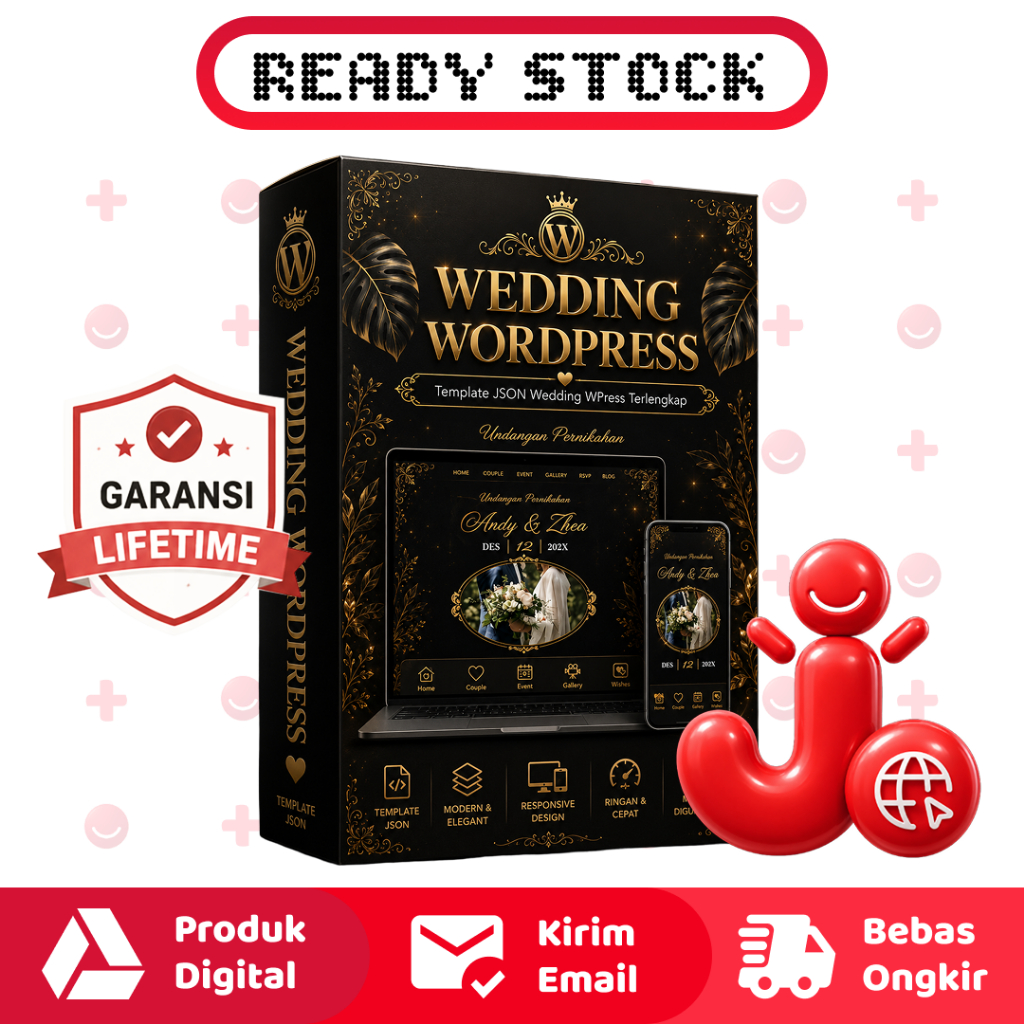 WEDDING WORDPRESS KIT - TEMPLATE JSON ELEMENTOR & PLUGIN PAGE UNDANGAN PERNIKAHAN DIGITAL
