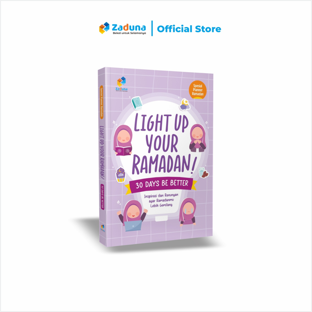 Zaduna - Jurnal Ramadhan Muslimah Planner Book Monthly Agenda Diary Light Up Your Ramadan