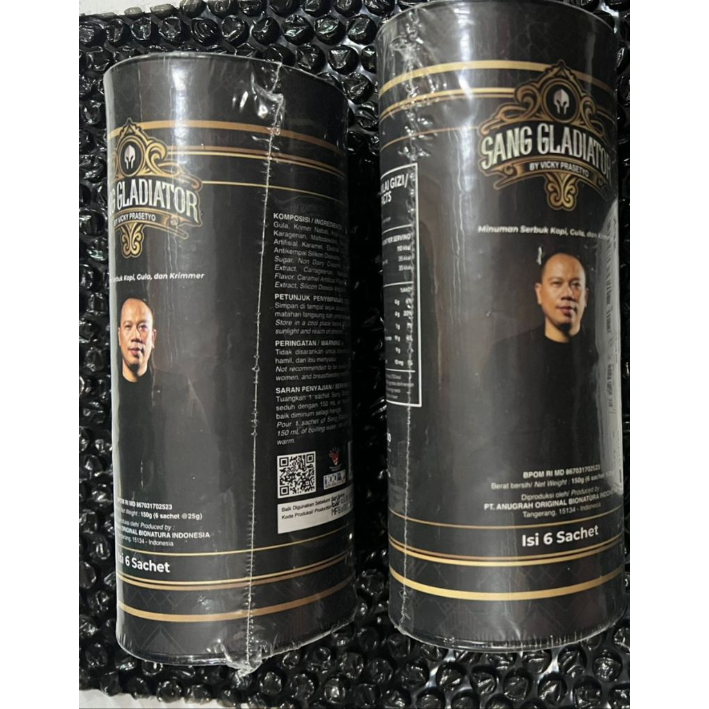 2 Pack Isi 12 Sachet Kopi Sang Gladiator