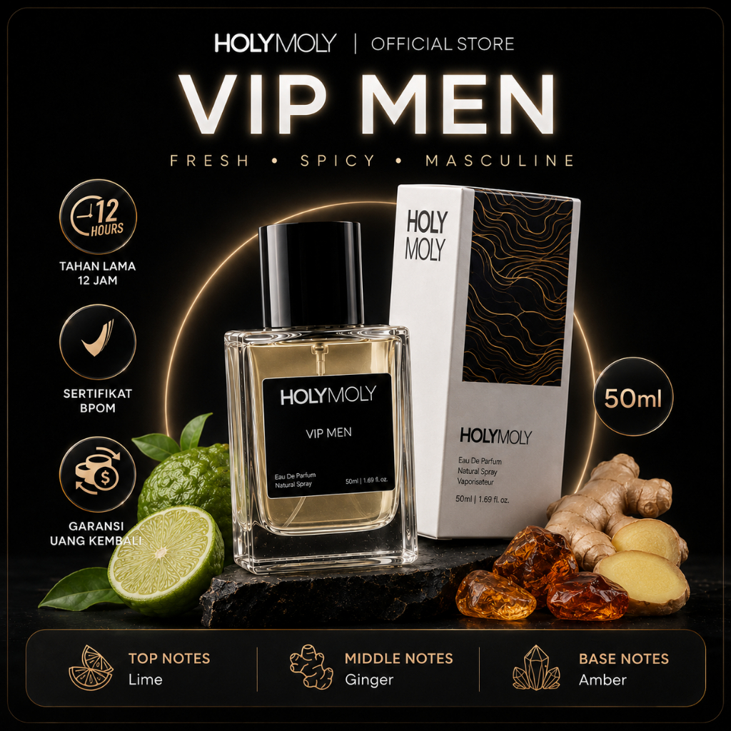 Holymoly - Vip Man Parfum Pria Sweet Fresh Spicy