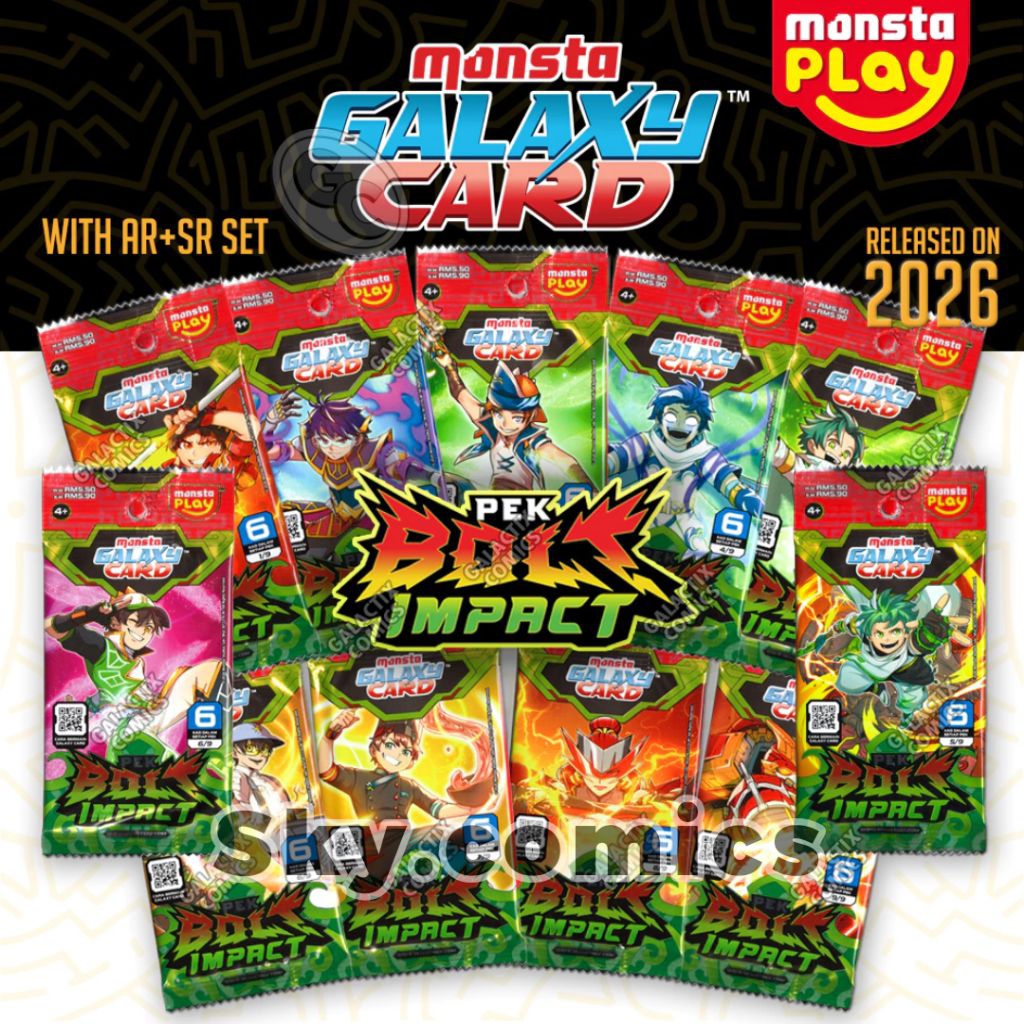 [MALAYSIA VERSION] BOBOIBOY GALAXY CARD PEK BOLT IMPACT