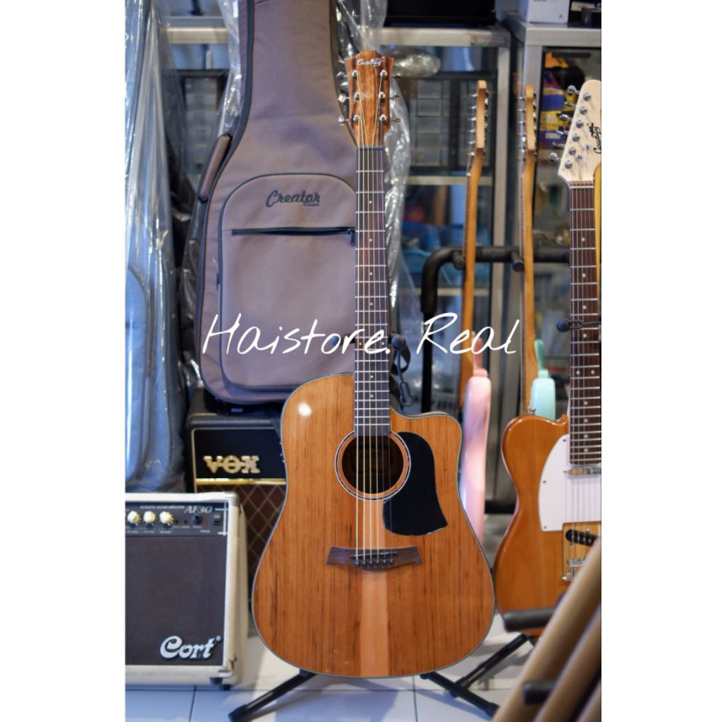 Gitar Akustik Cowboy Gw400C NT, Gitar Akustik Cowboy, Gitar Akustik Elektrik, Acoustic Guitar