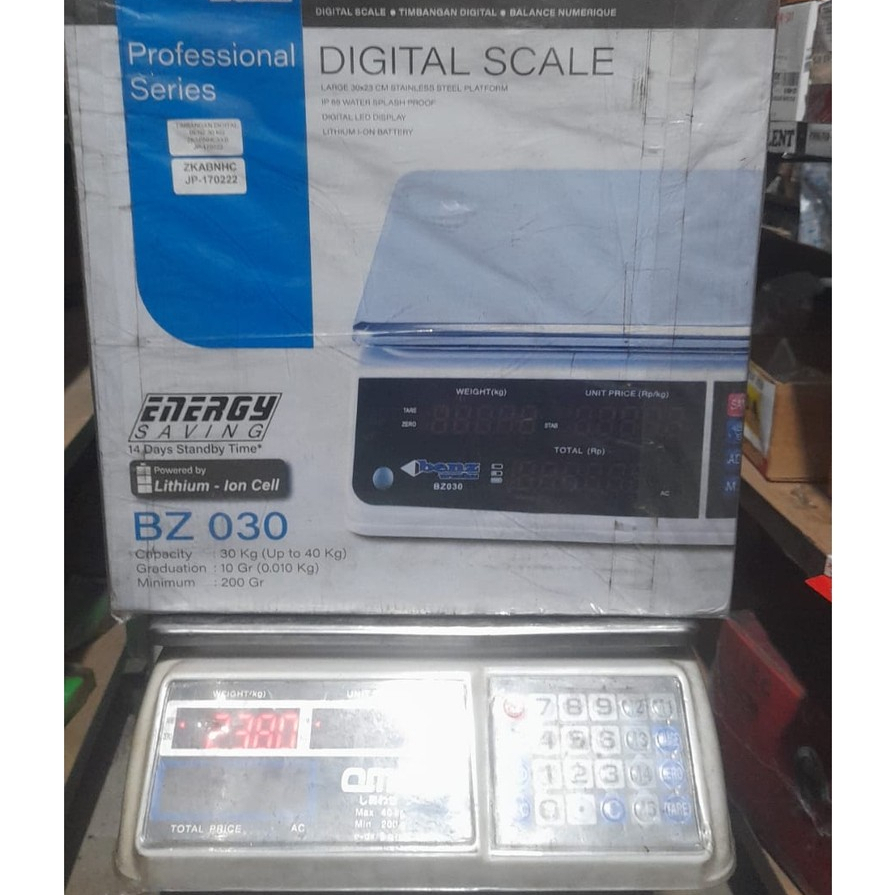 TIMBANGAN BUAH / LAUNDRY DIGITAL 30KG BENZ / TIMBANGAN DUDUK DIGITAL BENZ BZ 030