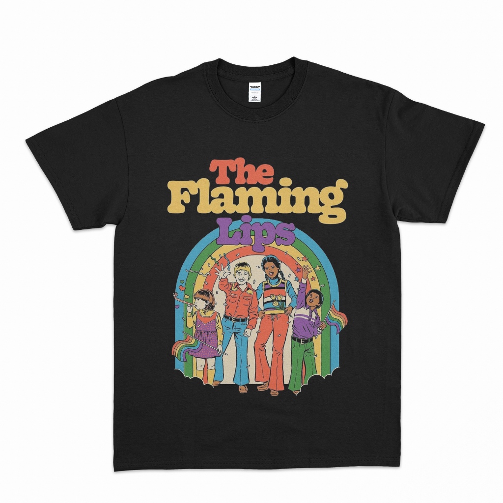 KAOS BAND THE FLAMING LIPS - RAINBOW ARTWORK / T-SHIRT BAND