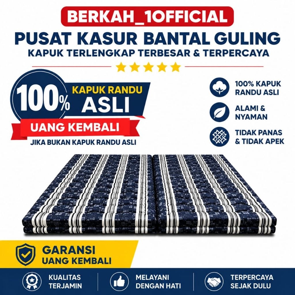 Kasur Kapuk Original Asli isi Full Kapuk/Kasur Kapuk Randu Asli