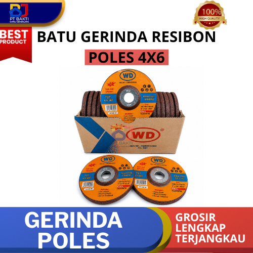 WD Batu Gerinda poles / wd grinda poles  4x6 / Mata Batu Grinda  WD/ Batu Poles WD 4x6 mata poles pe