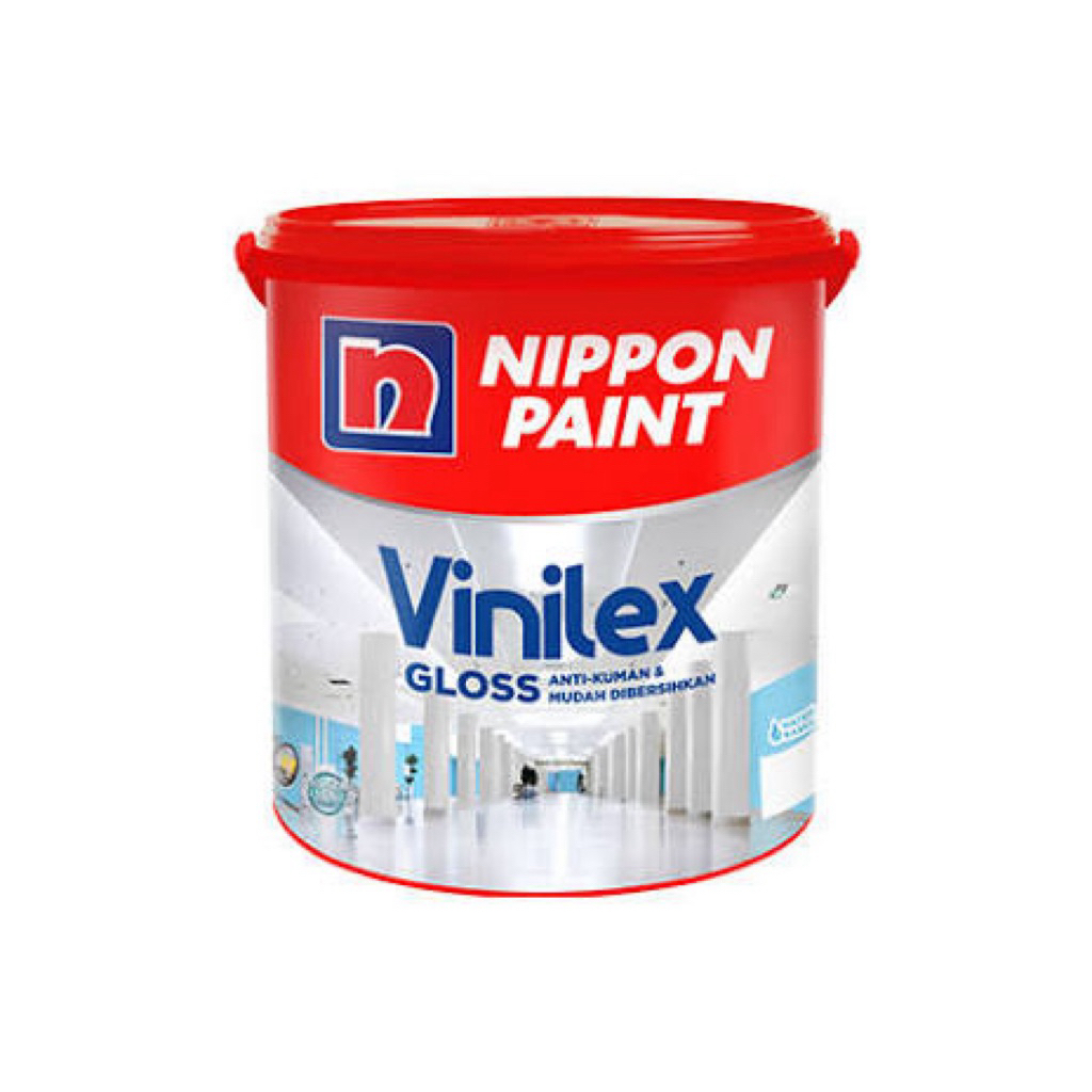 Nippon Paint Vinilex Gloss Cat Dinding Interior Eksterior Ukuran 2.5L CUSTOM CHAT ADMIN