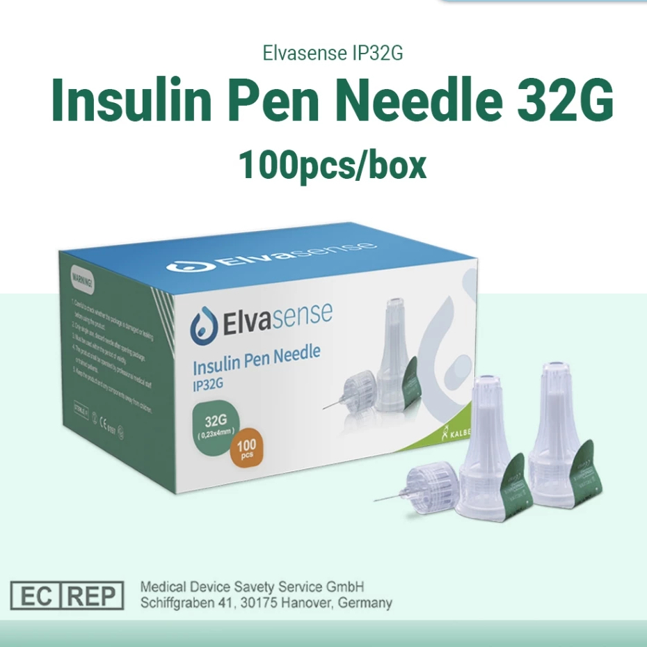 Jarum Insulin 4mm 32G Elvasense Jarum Insulin Pen Needle 32G Insulin Needle 4mm Insulin 32G