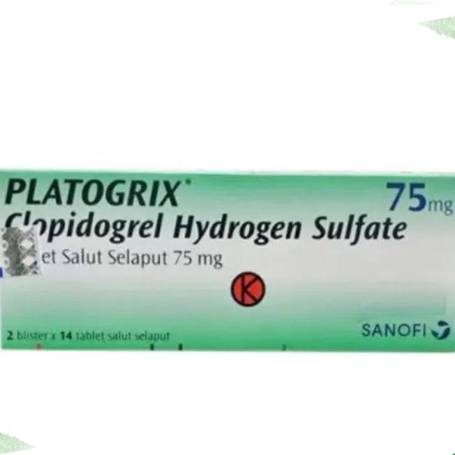 PLATOGRIX 75 MG 1 BLISTER @ 14 TABLET SALUT SELAPUT