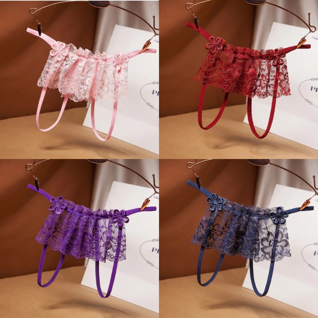 CELANA DALAM THONG RENDA TRANSPARAN PREMIUM | G STRING WANITA OPEN