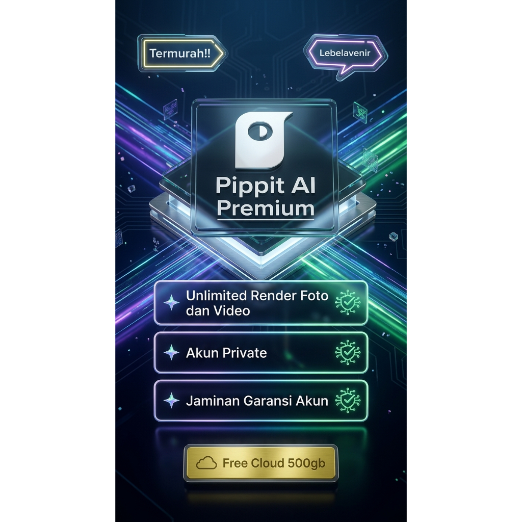 Pippit AI Premium Termurah Full Garansi Akun