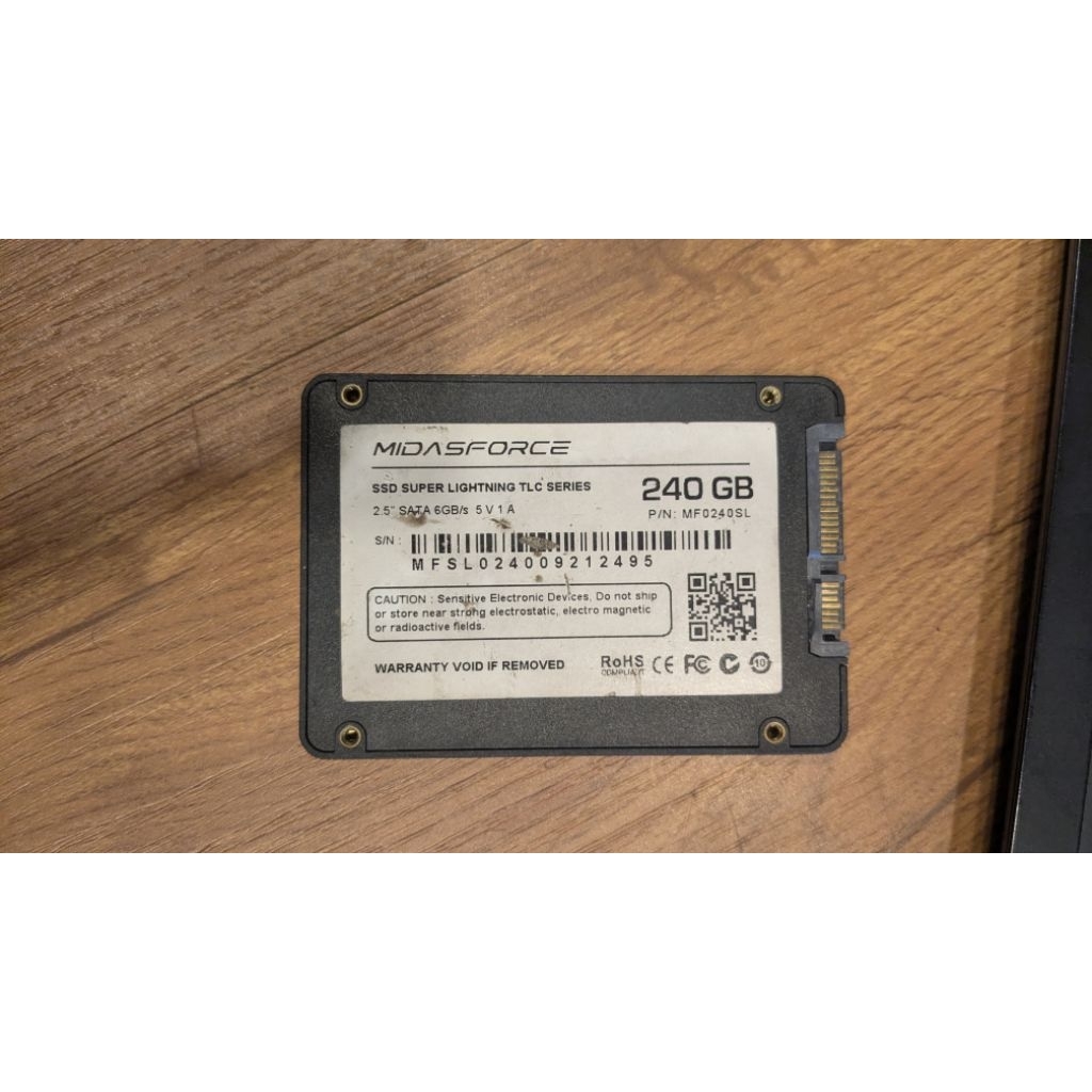 SSD Micron 240 GB no detec