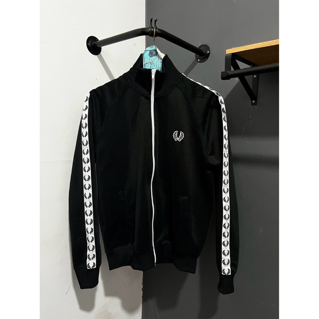 TRACKTOP FRED PERRY BLACK 100% ORIGINAL
