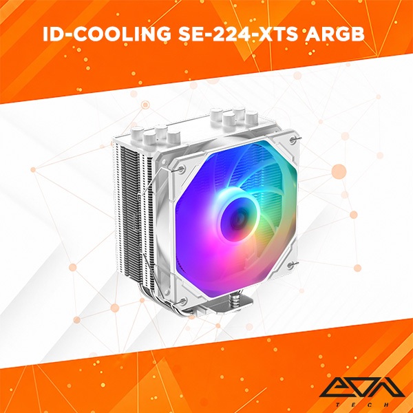 ID-COOLING SE-224-XTS ARGB White CPU Cooler  ID COOLING SE 224 XTS