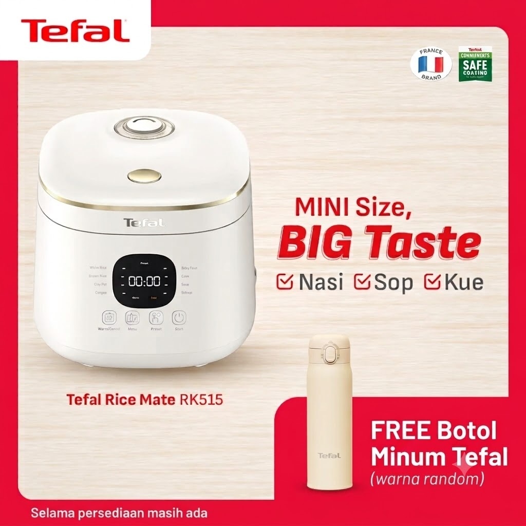 Tefal Rice Cooker Mini Digital / Magic Com / Rice Mate RK515 RK 515