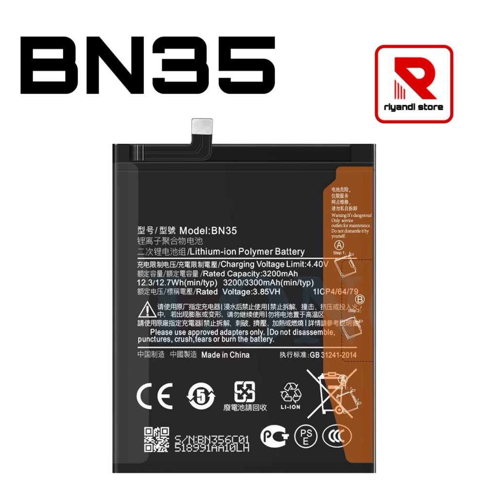 BATERAI BATTERY BATERI xiaom REDMI 5 BN35   BATERAI BN35