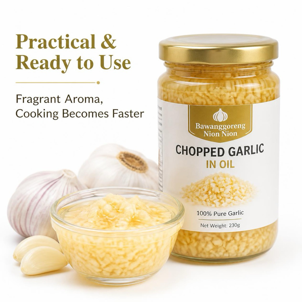 Chopped Garlic in Oil 150 gr