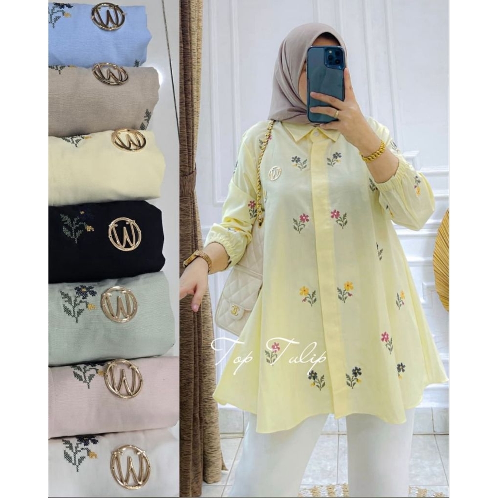 TOP TULIP BY WINODY / KEMEJA PREMIUM WANITA / WINODY ORI