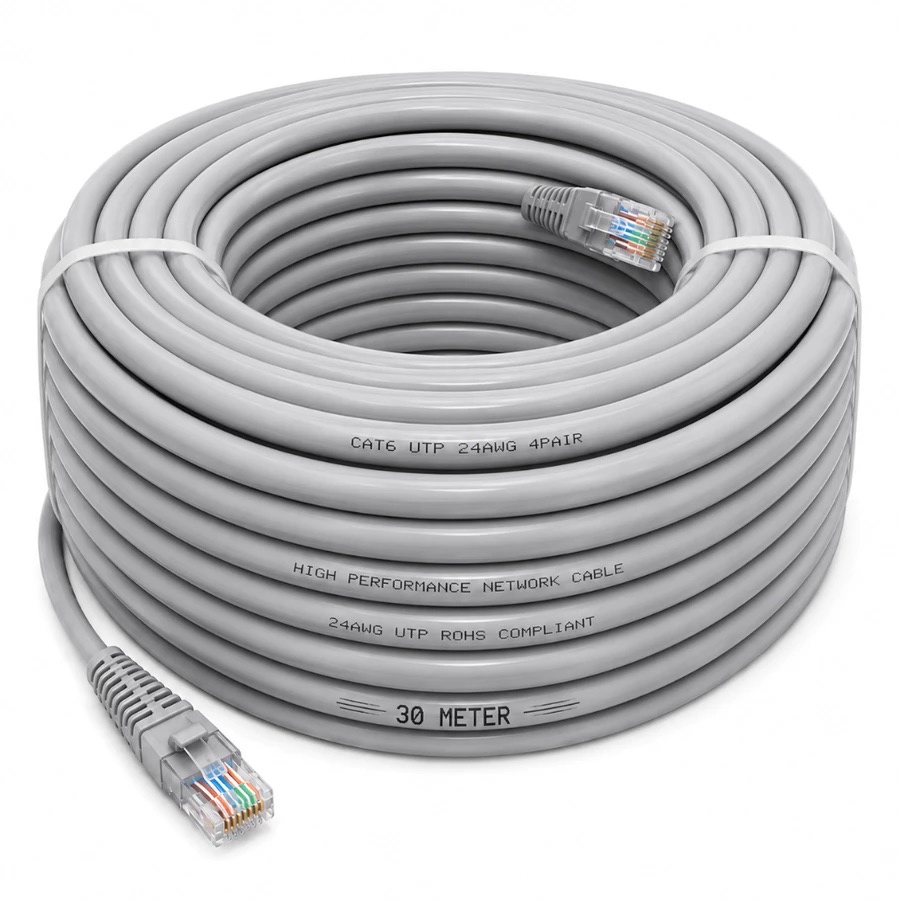 Kabel LAN Wifi 30 Meter RJ45 Internet Router UTP Indihome Biznet CAT 6