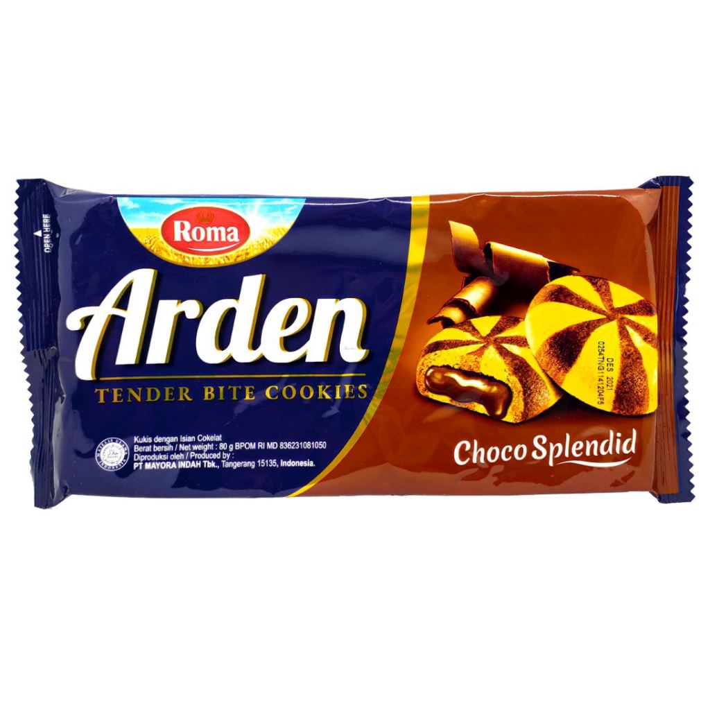 Roma Arden 72gr / Roma Arden Choco Splendid / Roma Arden Biskuit Coklat / Arden isi Krim Cokelat