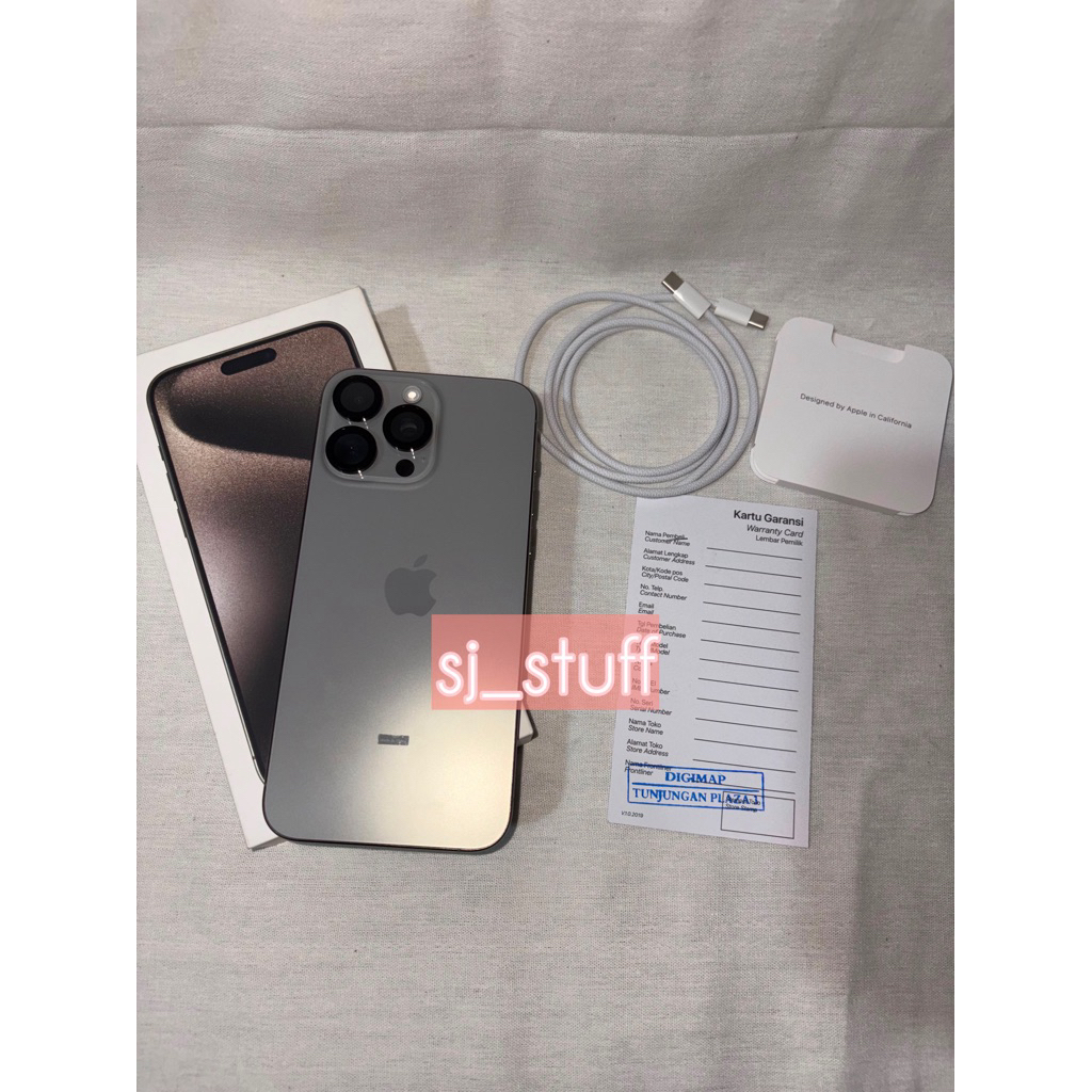 Iphone 15 Pro Max 256 GB Second ex-Digimap + Apple watch SE Gen 2