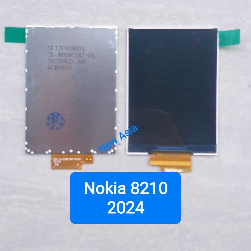 Nokia 8210 New 2024 LCD ORIGINAL 15 PIN Kaki Solder Layar Kaca Display Screen