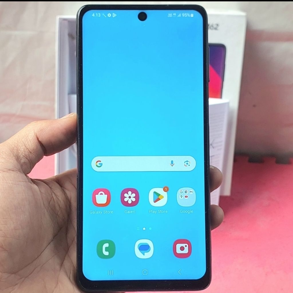 Handphone Samsung Galaxy M62 8/256 Second NFC Eks Resmi Sein Mulus