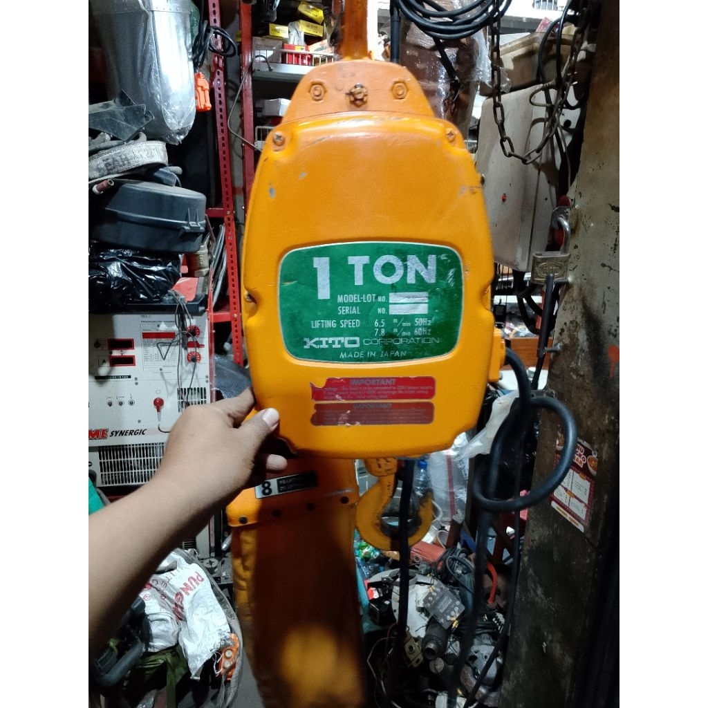 electric hoist chain kito 1 ton b 3 k 4 sss