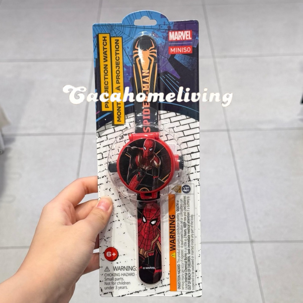 Miniso x Marvel - Jam Tangan Analog Anak / Kids Watch Protection Spiderman Collection