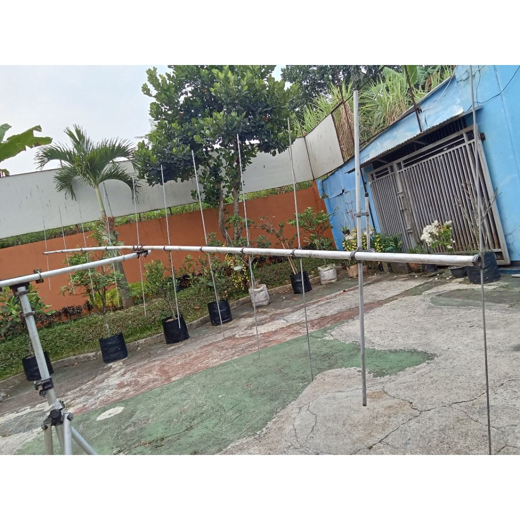 antena pengarah 2x13 Yagi gamma match vhf