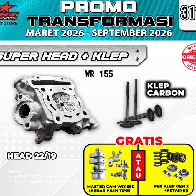HEAD 22/19 PORTING CNC BRT (NMAX/AEROX OLD/WR155/R15VVA/MT15)