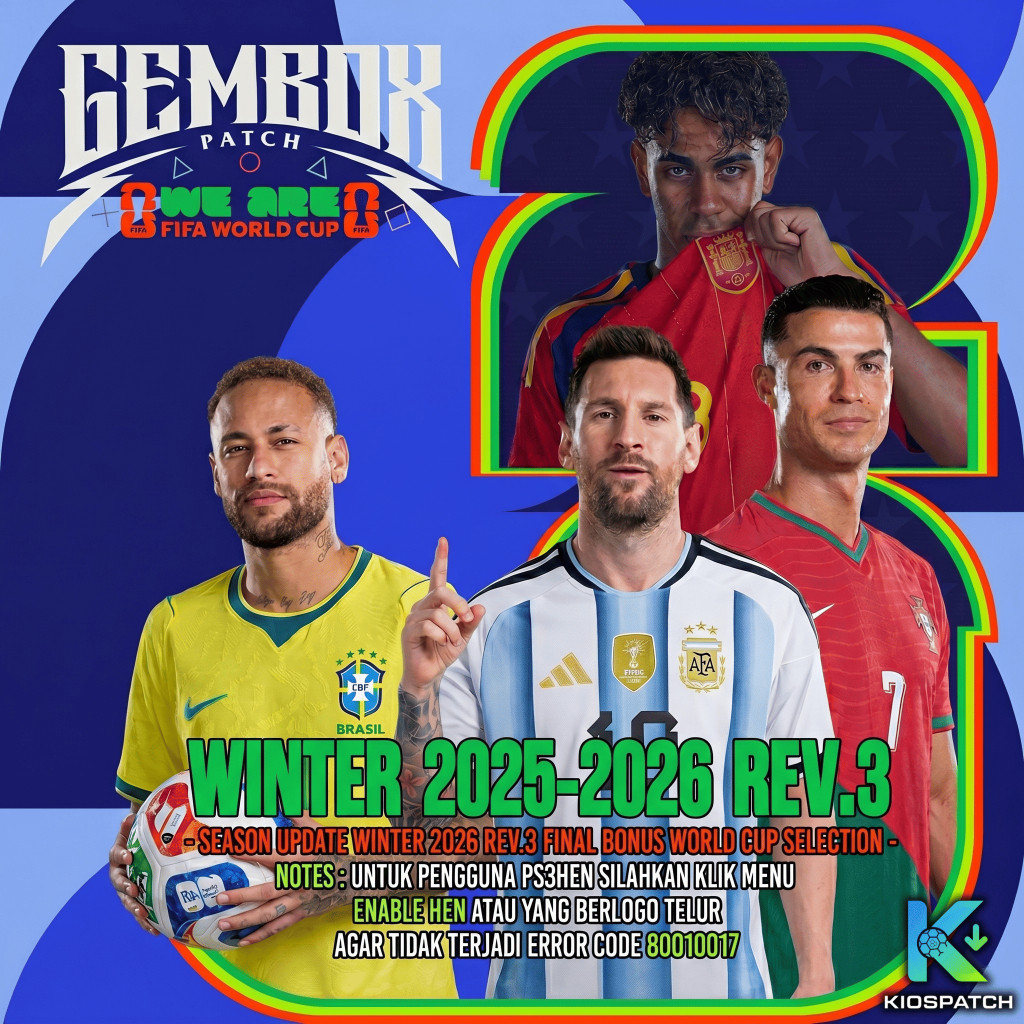 REV 3 FINAL GEMBOX PATCH 2026 PS3 WORLD CUP (REV 3 ONLY) VIA EMAIL