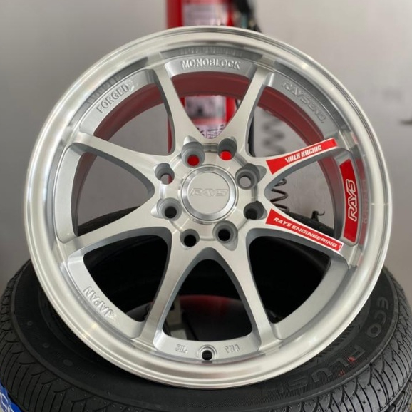 Velg Sporty Racing Ring 15 Mobil Brio Yaris Jazz Genio Ce28 pcd 4x100 Lebar 78 Et 35 38 Warna Silver