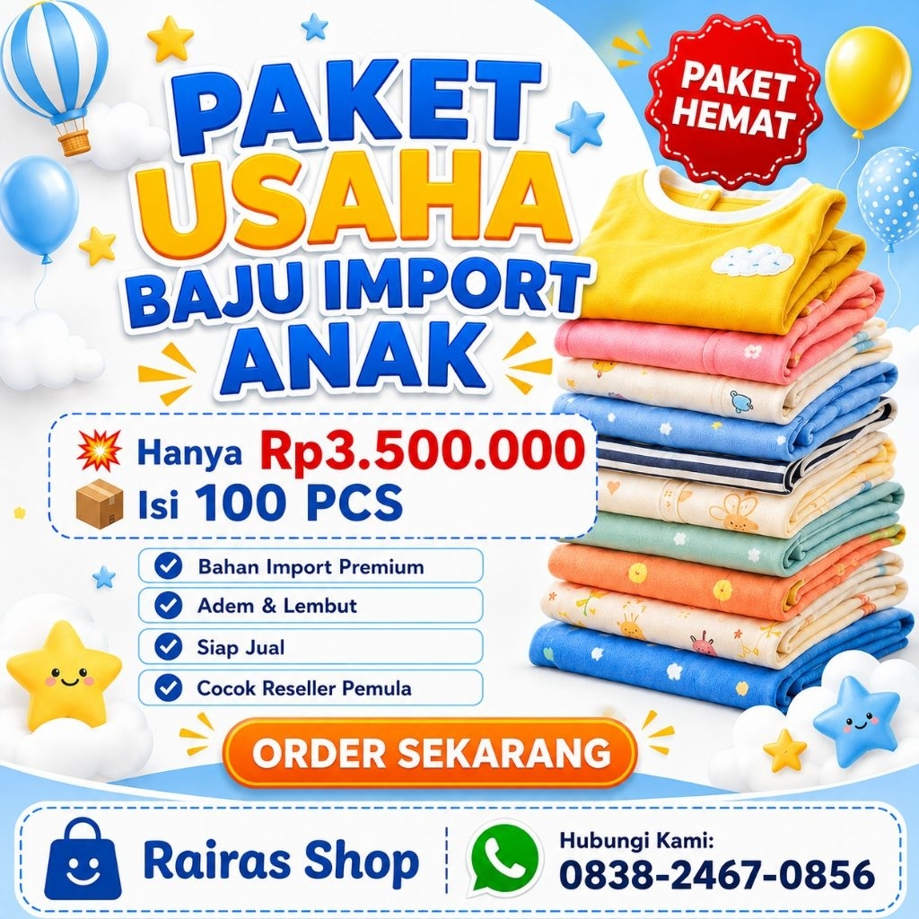 Paket Hemat Usaha Baju Import Anak