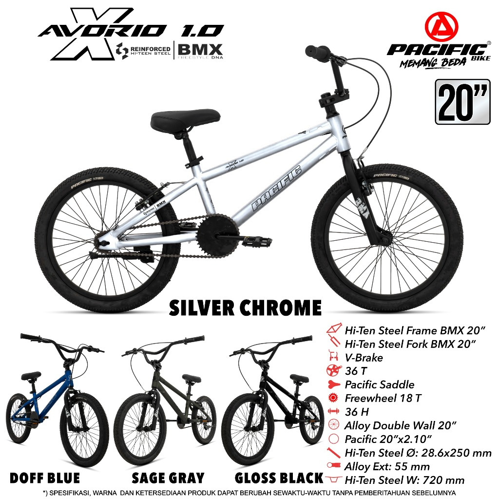 Sepeda Bmx 20 pacific avorio x 1.0 Sepeda bmx 20 Pacific Terbaru